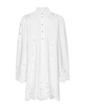 Dolce & Gabbana white cotton shirt dress with cut-out detailing