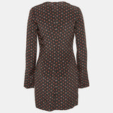 SAINT LAURENT V-neck mini dress