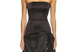Tara Jarmon black strappless mini dress