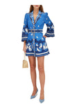 Zimmerman Blue High tide mini shirt dress