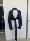 Revolve Blazer in black with gems