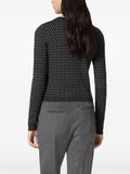 Valentino Garavani Grey Toile Iconographe crew-neck cardigan