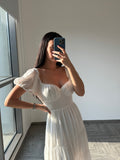 Revolve white Midi Summer Dress
