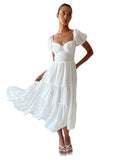 Revolve white Midi Summer Dress