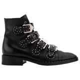 Givenchy Leather studded buckle ankle boots