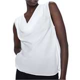 Zara silk cowl neck blouse