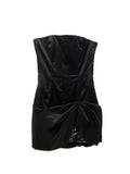 Tara Jarmon black strappless mini dress