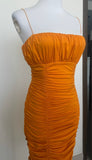 Meshki orange ruched Dress