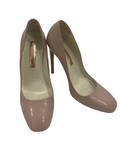 Rupert Sanderson blush pink patent pumps