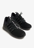 Louis Vuitton Black Mesh and Fabric Fastlane Sneakers