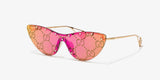 Gucci Eyewear Star Embellished Cat-Eye Sunglasses