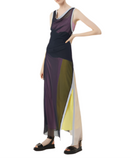 Sportmax multicolour jersey layered midi dress