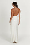 Meshki MARISE off white sequin long Dress