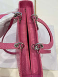 Dior Lady Dior Pink snake skin Large bag