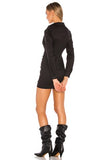 Superdown Colette Rouched Black dress