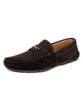 Prada brown suede loafers