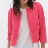 Zara Basic pink prayed structured blazer