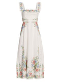 Zimmermann Juliette Pixel Floral Maxi A-line Dress