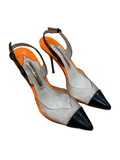 Sophia Webster tri-color patent heels
