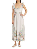 Zimmermann Juliette Pixel Floral Maxi A-line Dress