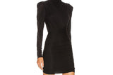 Isabel Marant black ruched dress