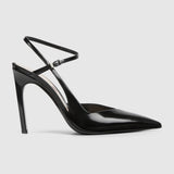 Gucci Alma Love Leather Slingback heels