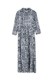 Zara snake print bottom up maxi dress