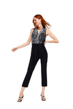 Zara Basic sequin top jumpsuit