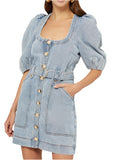 Acler blue Denim Dress