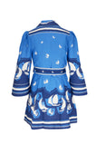 Zimmerman Blue High tide mini shirt dress