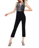 Zara Basic sequin top jumpsuit