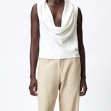 Zara silk cowl neck blouse