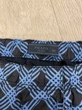 Prada side logo black and blue swim shorts