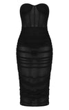 MESHKI Black Mesh dress