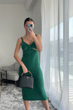 Manera Odevatca Green long dress
