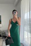 Manera Odevatca Green long dress