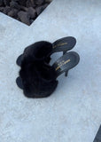Saint Laurent Mink Mules