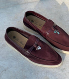 NEW Loro Piana Loafers with croco