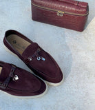 NEW Loro Piana Loafers with croco