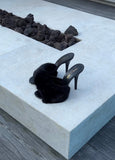 Saint Laurent Mink Mules