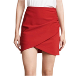 Alice + Olivia red mini skirt