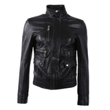 Dolce & Gabbana sheepskin Biker Leather Jacket