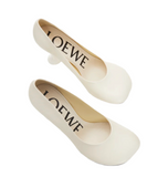 Loewe Toy pump in goatskin white