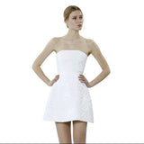 Alice + Olivia white lace cotton dress