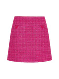 Valentino Garavani Pink Glaze Tweed Light Mini Skirt