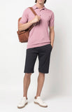John Smedley fine knit Rose polo shirt