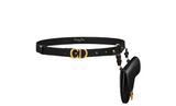 Dior SaddleBlack removable pouch belt 70
