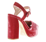 Tory burch jaipur velvet pink Loretta heels