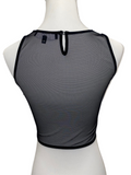 Elisabetta Franchi black and beige back sleeveless top