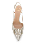 Valentino Garavani silver 90 shoes with crystal details